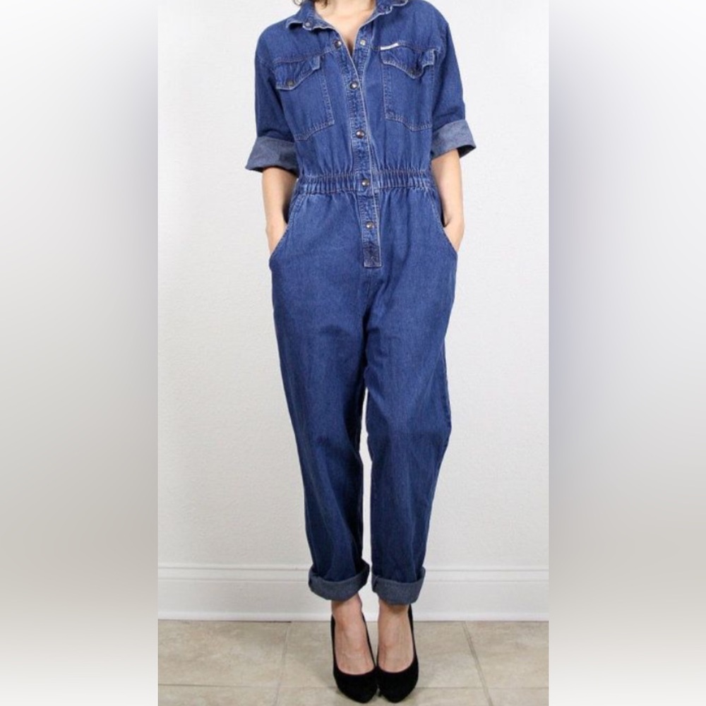 1980’s Denim Jumpsuit Sz M